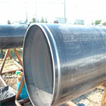 A pipe that has just been grooved