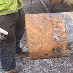 Pipe prior to refurbihing