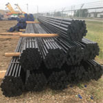 All the pipes are bundled and Stack on racks